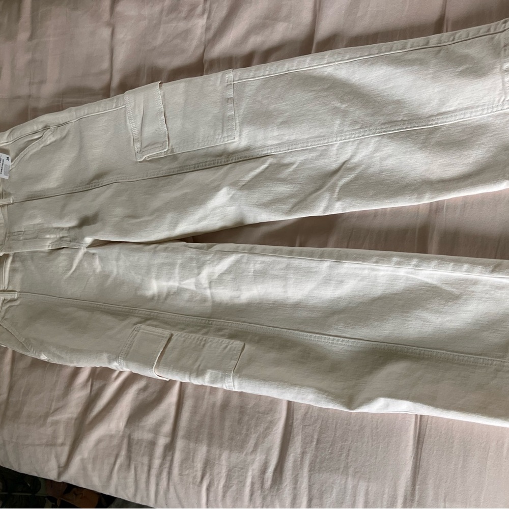 MOTHER Cream Utility Pants
